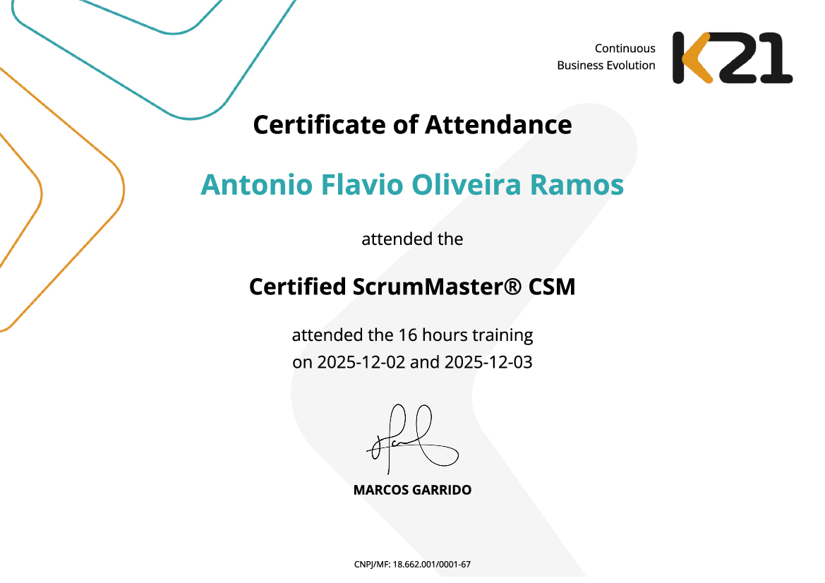Certificado K21